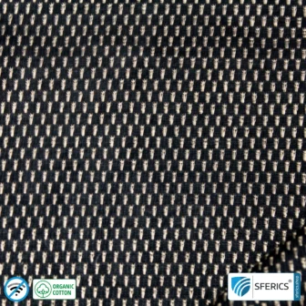 NEW ANTIWAVE OC shielding fabric | black | Ideal for clothing and underwear | HF shielding against electrosmog up to 33 dB | 5G ready!