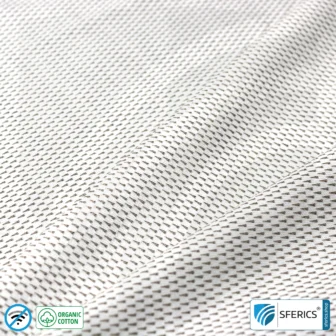 NEW ANTIWAVE OC shielding fabric | Ideal for clothing and underwear | light gray | HF shielding against electrosmog up to 33 dB | 5G ready!