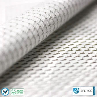 NEW ANTIWAVE OC shielding fabric | Ideal for clothing and underwear | light gray | HF shielding against electrosmog up to 33 dB | 5G ready!