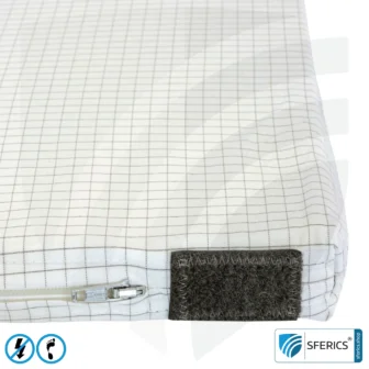 Seat cushion | Shielding of low-frequency electrical alternating fields | Enables Earth Connect* | Not suitable for shielding WIFI, LTE, 5G, etc.!