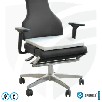 Seat cushion | Shielding of low-frequency electrical alternating fields | Enables Earth Connect* | Not suitable for shielding WIFI, LTE, 5G, etc.!