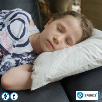 Sofa cushion | Shielding of low-frequency electrical alternating fields | Enables Earth Connect* | Not suitable for shielding WIFI, LTE, 5G, etc.!