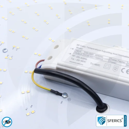 LED full spectrum ceiling light SUNNY with remote control | up to 4000 lumens, dimmable | up to 5900 Kelvin, color changeable | CRI 95 | dreamlike light in the living room and home office