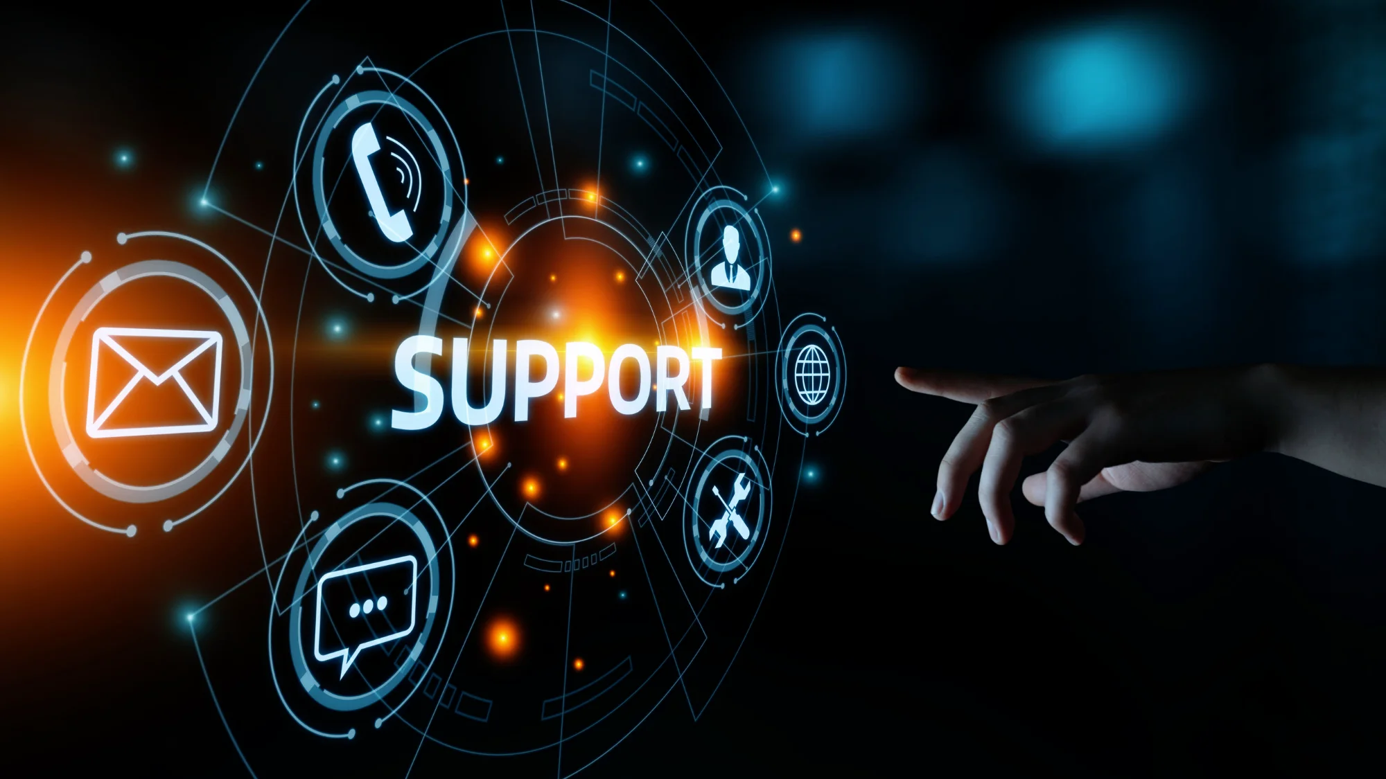 Service and support background