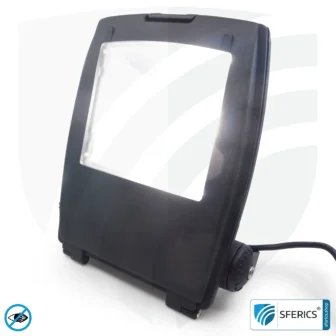 LED floodlight with bracket, black | 35 watt full spectrum daylight | protection class IP65 | 3000 lumens | flicker free | CRI 95 | ideal for great natural brightness in large rooms or as an indirect uplighter