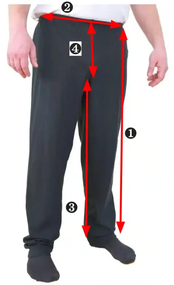 Shielding underpants sizes