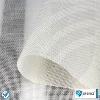 ULTIMA ARBOR Shielding Fabric | maximally ecological, made from LENZING ECOVERO viscose fibres | ideal for making curtains and room dividers | RF shielding attenuation against electromagnetic smog up to 42 dB | 5G ready!