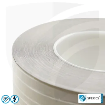 Shielding tape HNX50 for web edges, self-adhesive | Optimization of shielding attenuation for overlapping seam edges | 50 m length