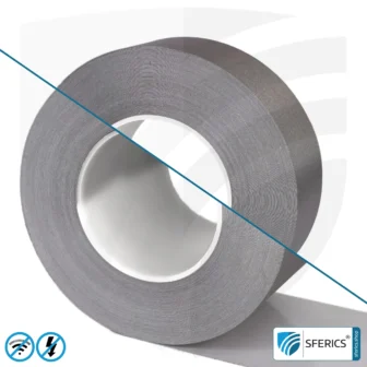 Shielding tape HNX for web edges, self-adhesive | Optimization of shielding attenuation for overlapping seam edges | 50 m length