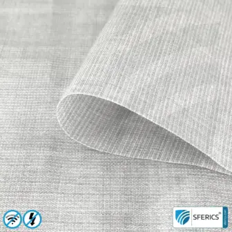 STEEL LIGHT shielding fabric | for curtains, bedding and blankets | RF screening attenuation against electrosmog up to 42 dB | Effective against 5G!